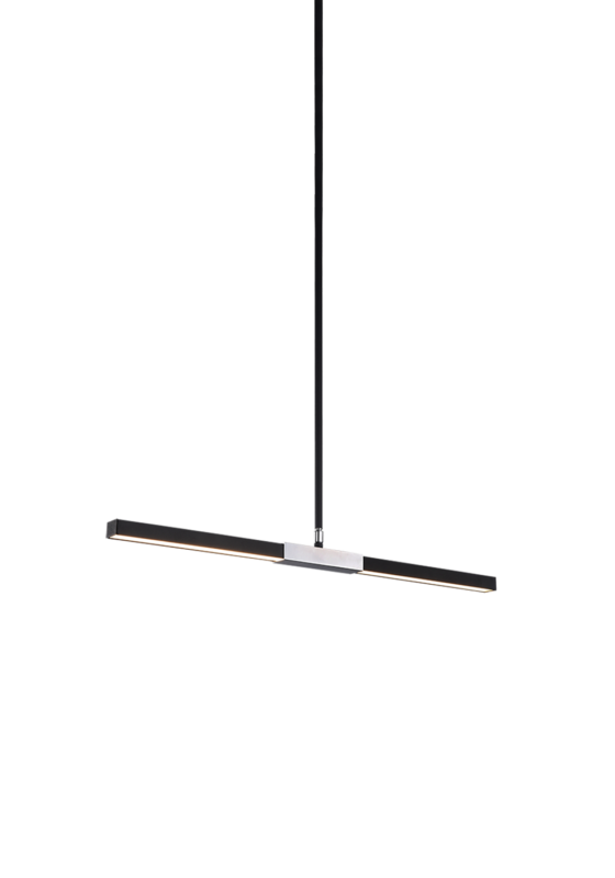 LED Steel Frame Two Tone Linear Pendant