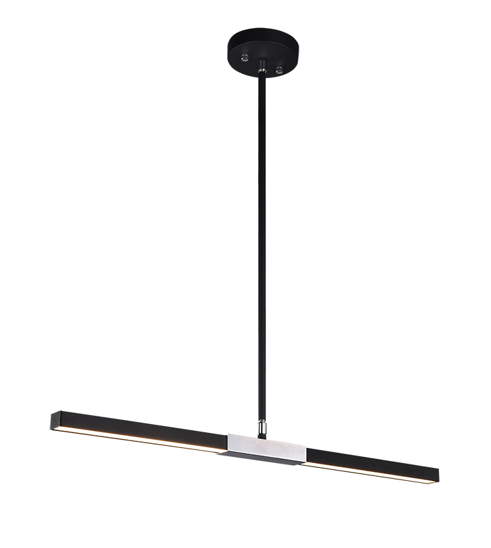 LED Steel Frame Two Tone Linear Pendant