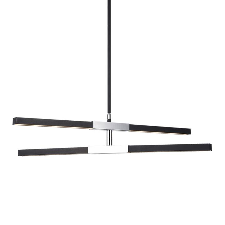 LED Steel Frame with Acrylic Diffuser Two Tone Adjustable Chandelier