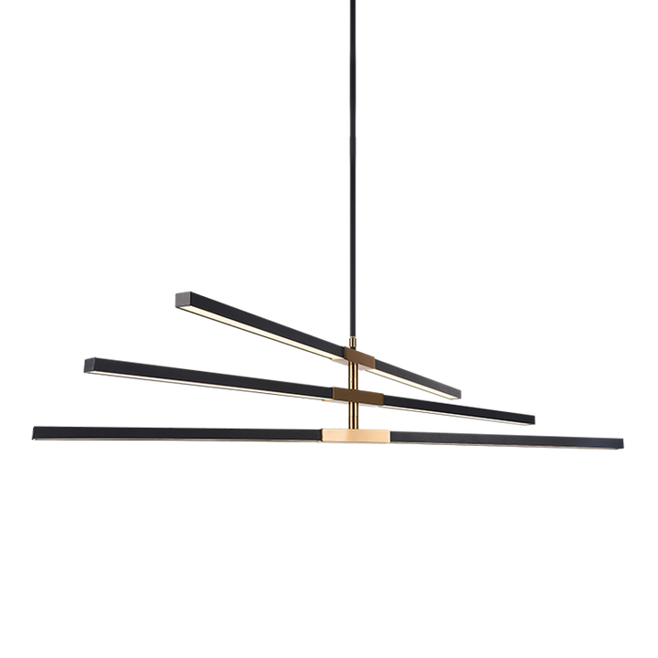 LED Steel Frame with Acrylic Diffuser Two Tone Adjustable Chandelier