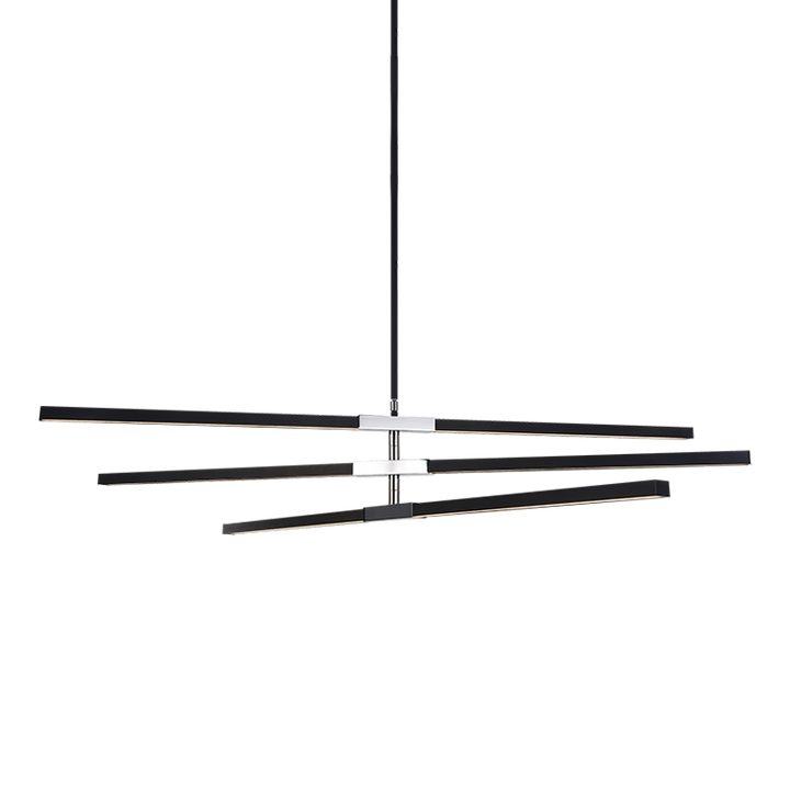 LED Steel Frame with Acrylic Diffuser Two Tone Adjustable Chandelier