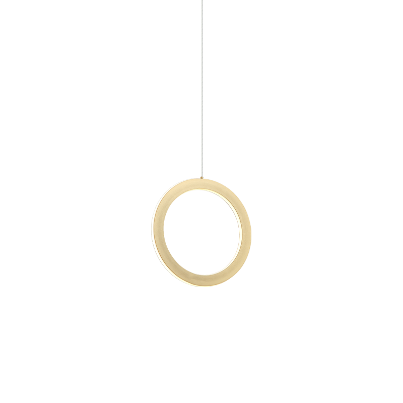 LED Steel Ring Frame with Acrylic Diffuser Pendant 3CCT