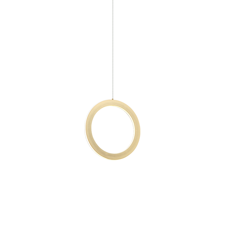 LED Steel Ring Frame with Acrylic Diffuser Pendant 3CCT