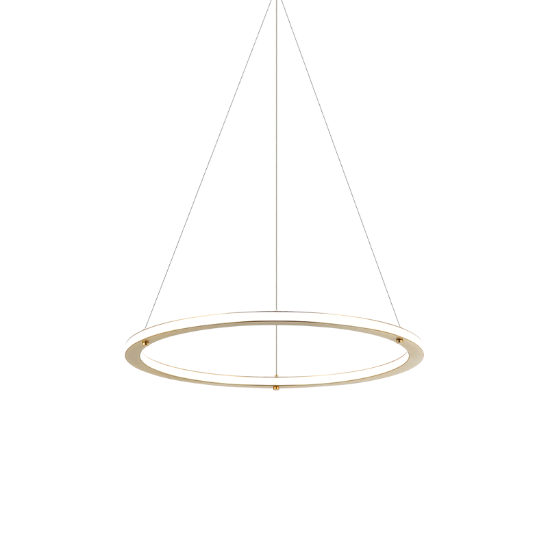 LED Steel Ring Frame with Acrylic Diffuser Chandelier 3CCT
