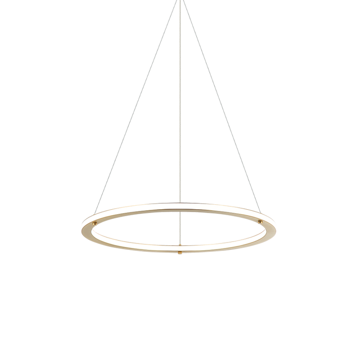 LED Steel Ring Frame with Acrylic Diffuser Chandelier 3CCT