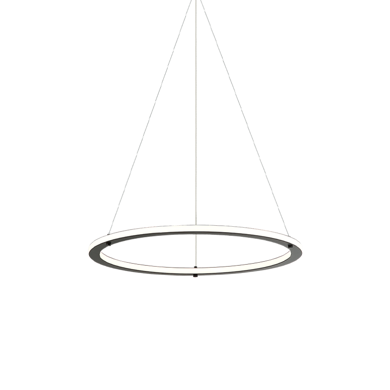 LED Steel Ring Frame with Acrylic Diffuser Chandelier 3CCT