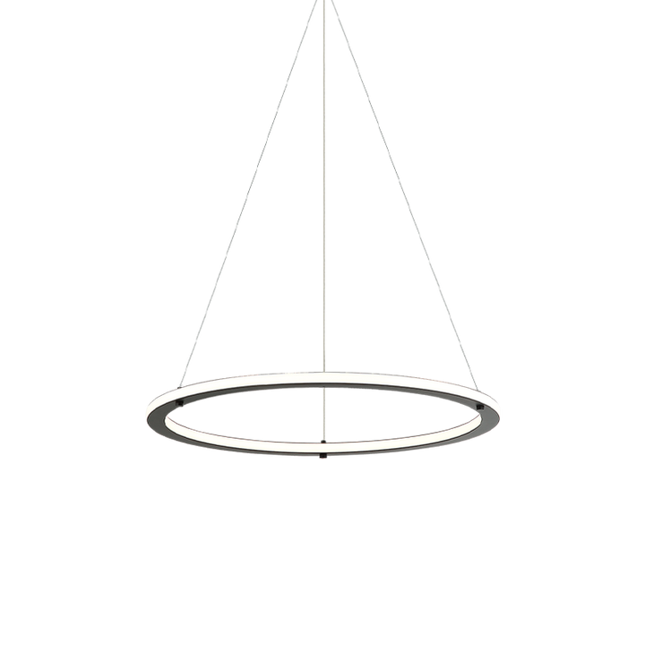 LED Steel Ring Frame with Acrylic Diffuser Chandelier 3CCT