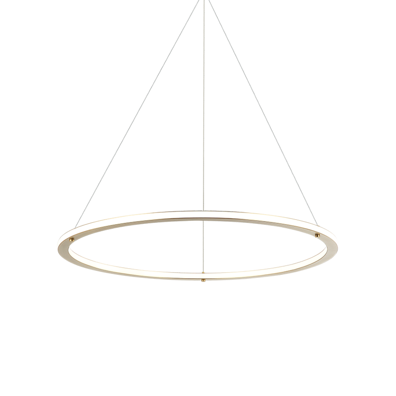 LED Steel Ring Frame with Acrylic Diffuser Chandelier 3CCT