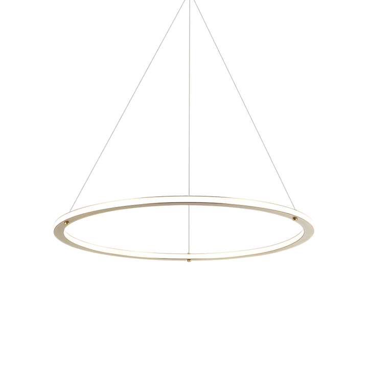 LED Steel Ring Frame with Acrylic Diffuser Chandelier 3CCT