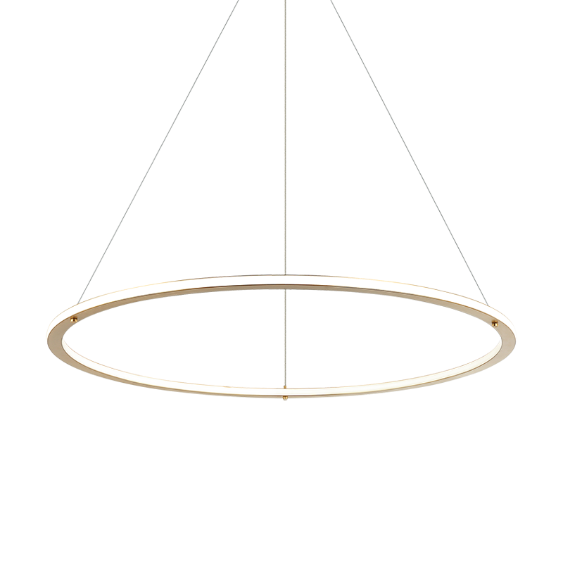 LED Steel Ring Frame with Acrylic Diffuser Chandelier 3CCT