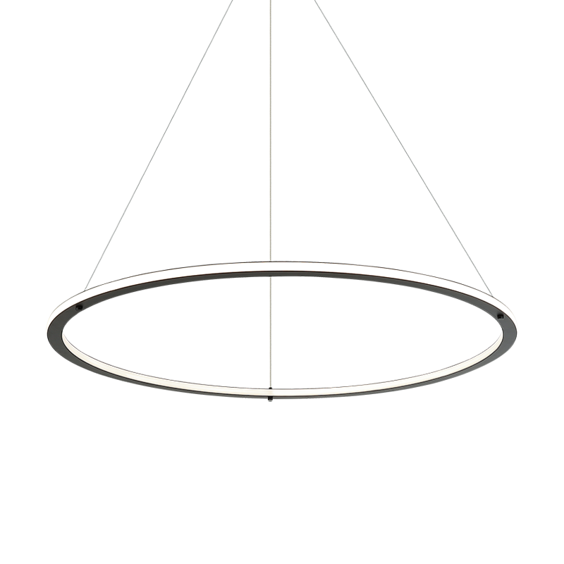 LED Steel Ring Frame with Acrylic Diffuser Chandelier 3CCT