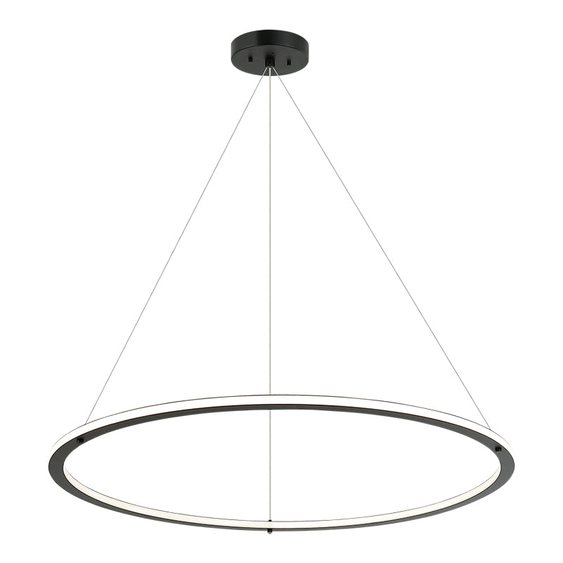 LED Steel Ring Frame with Acrylic Diffuser Chandelier 3CCT