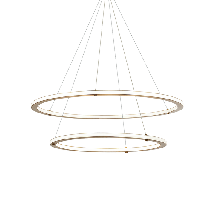 LED Steel Ring Frame with Acrylic Diffuser Chandelier 3CCT