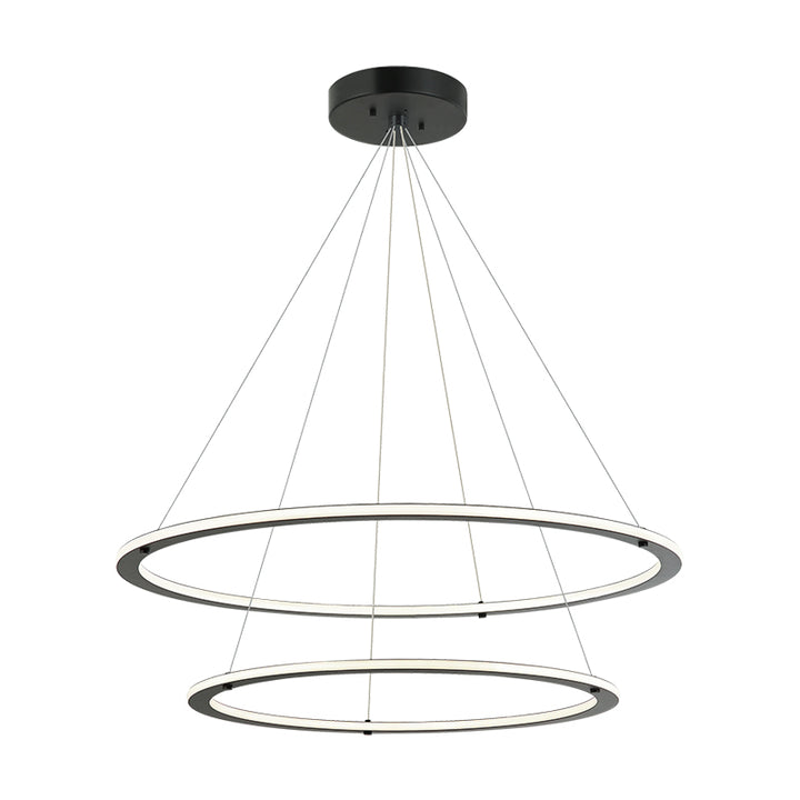 LED Steel Ring Frame with Acrylic Diffuser Chandelier 3CCT