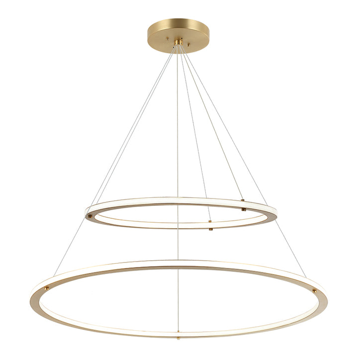 LED Steel Ring Frame with Acrylic Diffuser Chandelier 3CCT