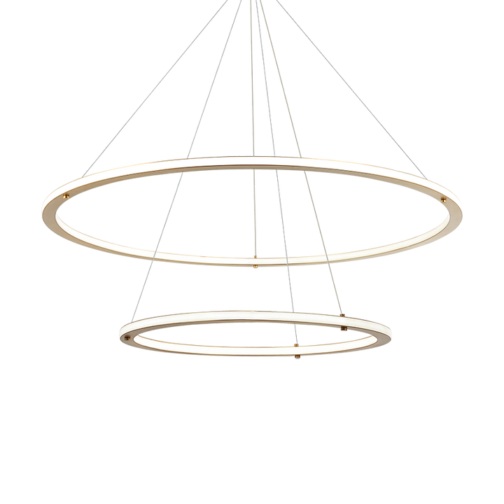 LED Steel Ring Frame with Acrylic Diffuser Chandelier 3CCT