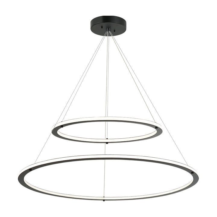 LED Steel Ring Frame with Acrylic Diffuser Chandelier 3CCT