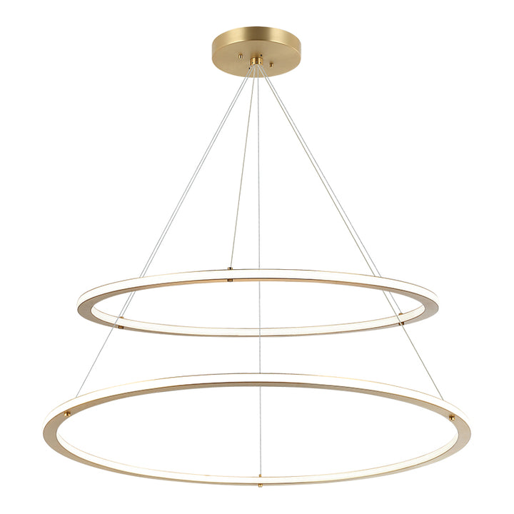 LED Steel Ring Frame with Acrylic Diffuser Chandelier 3CCT