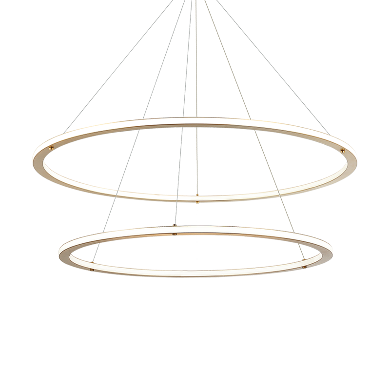 LED Steel Ring Frame with Acrylic Diffuser Chandelier 3CCT