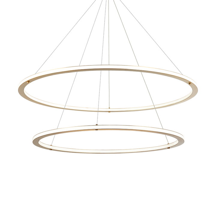 LED Steel Ring Frame with Acrylic Diffuser Chandelier 3CCT