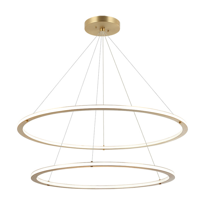 LED Steel Ring Frame with Acrylic Diffuser Chandelier 3CCT