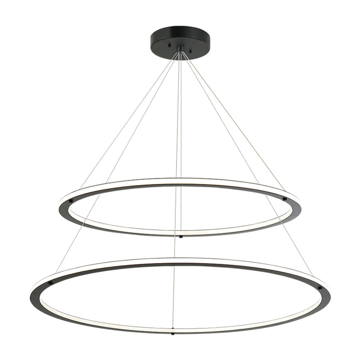 LED Steel Ring Frame with Acrylic Diffuser Chandelier 3CCT