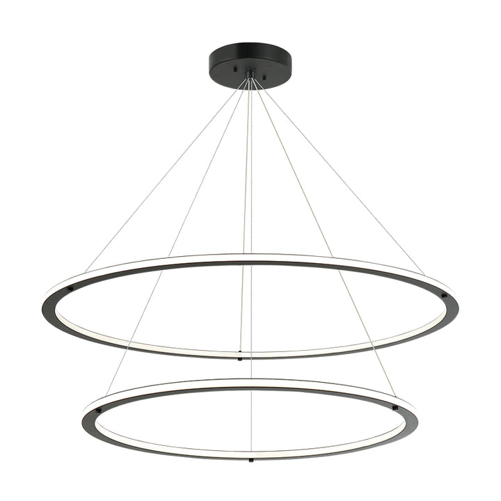 LED Steel Ring Frame with Acrylic Diffuser Chandelier 3CCT