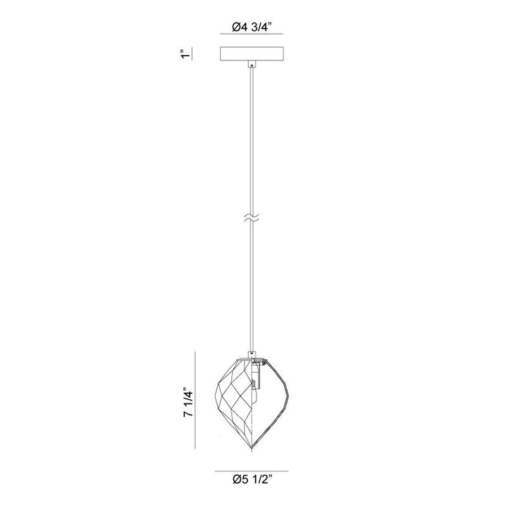 Gemma - 1 Light Pendant