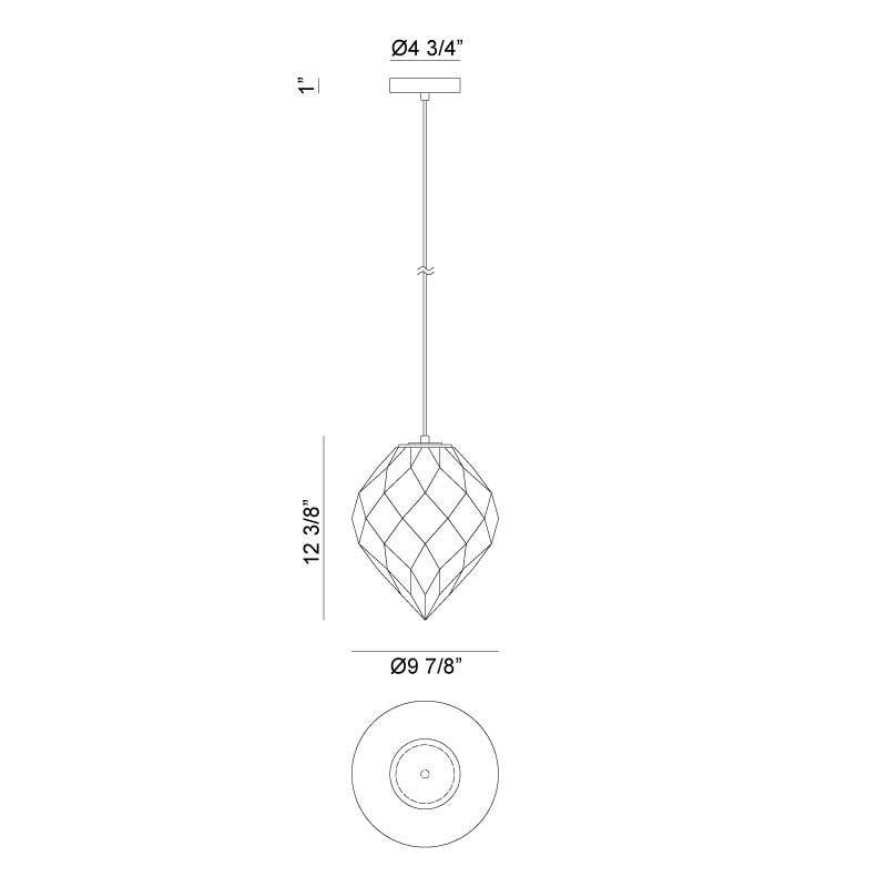 Gemma - 1 Light Pendant