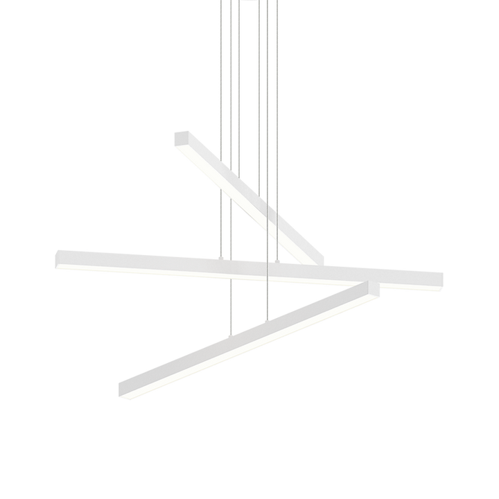 LED Steel Linear Frame with Acrylic Diffuser Chandelier 3CCT