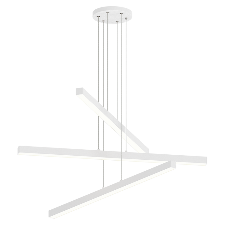 LED Steel Linear Frame with Acrylic Diffuser Chandelier 3CCT