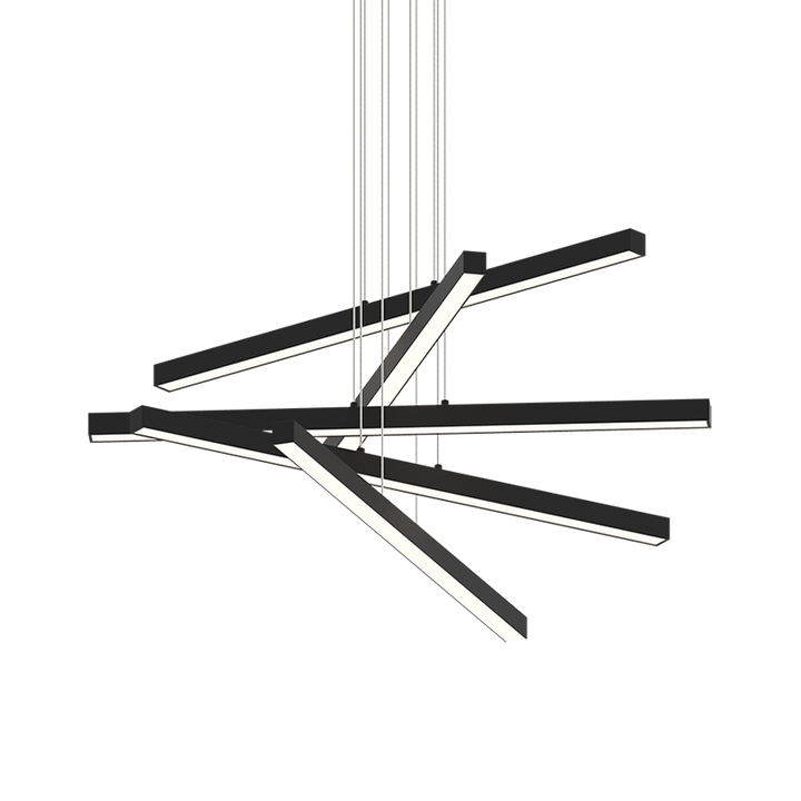 LED Steel Linear Frame with Acrylic Diffuser Chandelier 3CCT
