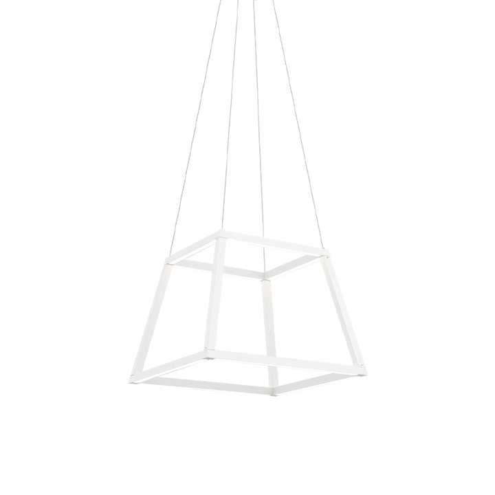 LED Steel Open Air Frame with Acrylic Diffuser Pendant