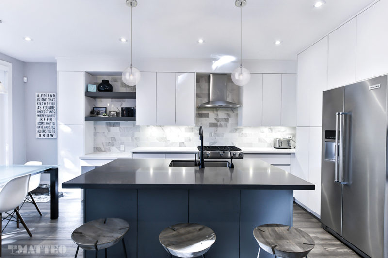 Steel Frame with Clear Glass Globe Pendant