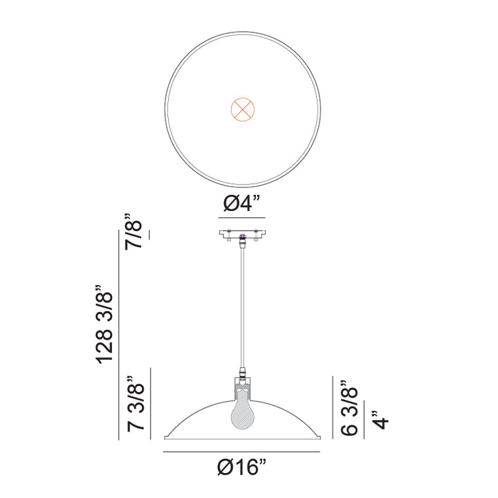 Farmley - 1 Light Outdoor Pendant