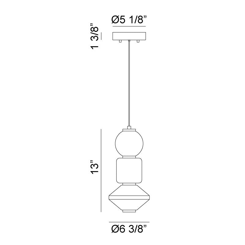 Dango - LED 1 Light Pendant