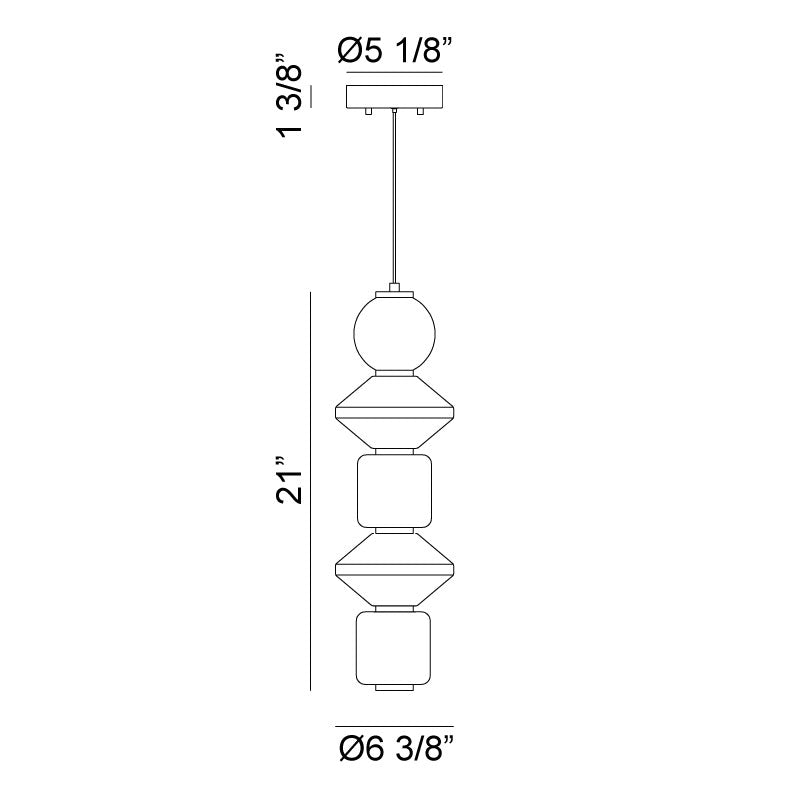 Dango - LED 1 Light Pendant