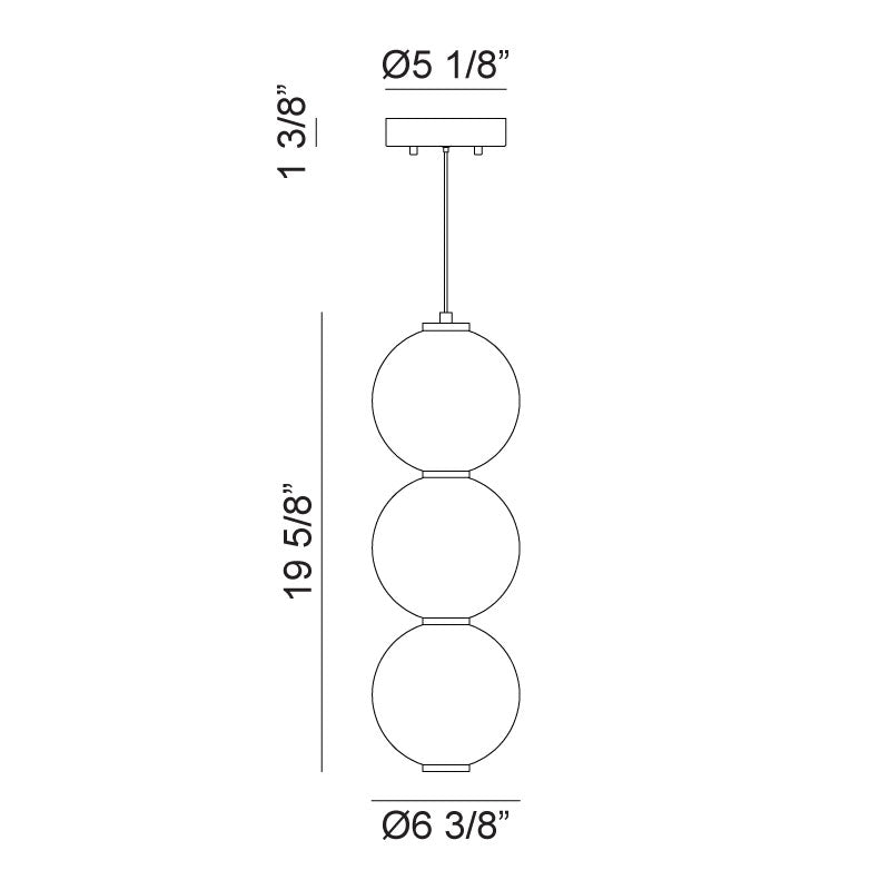 Dango - LED 1 Light Pendant
