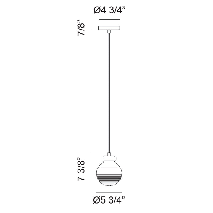 Ridge - 1 Light Pendant