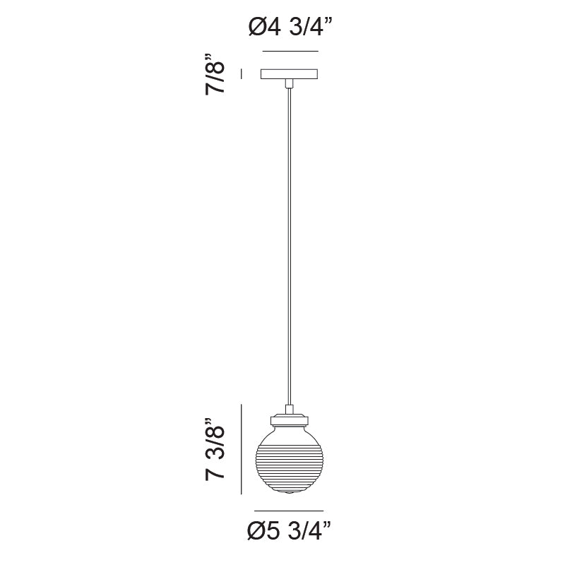 Ridge - 1 Light Pendant
