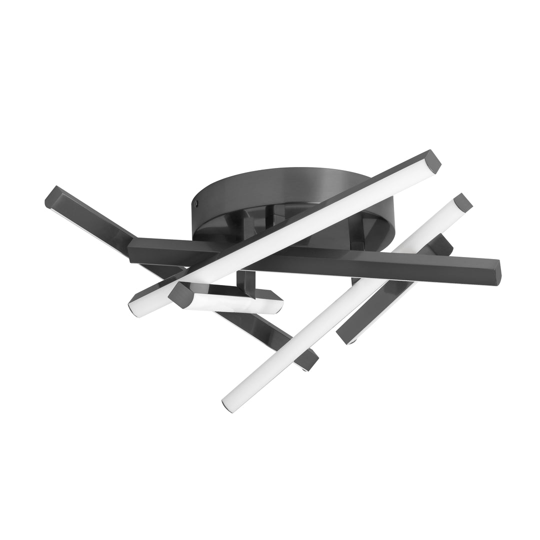 Carly 34W Flush Mount in Matte Black by Dainolite