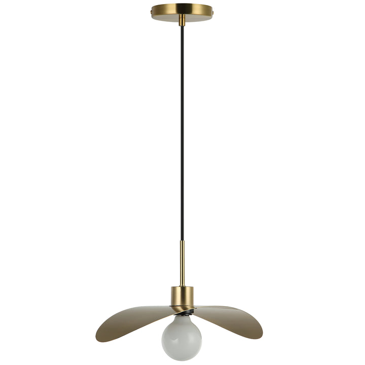 Christobel 1 Light Pendant in Aged Brass by Dainolite