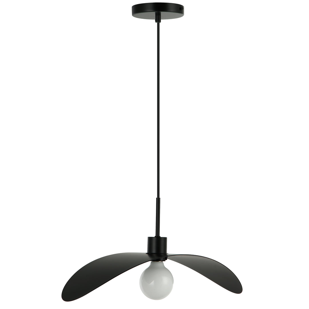Christobel 1 Light Pendant (CBL-201P) in Matte Black by Dainolite