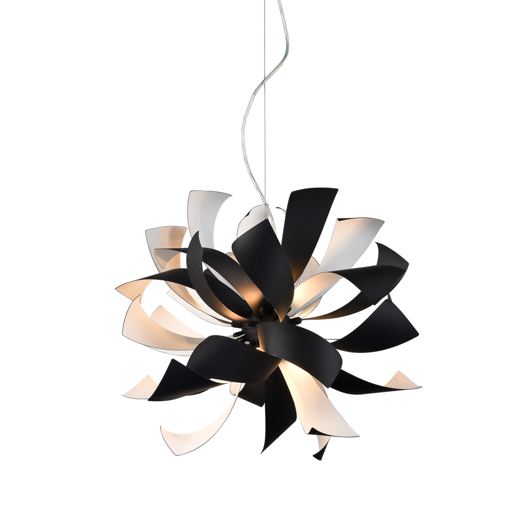 Blossom Floral Chandelier in Black & White by Zeev