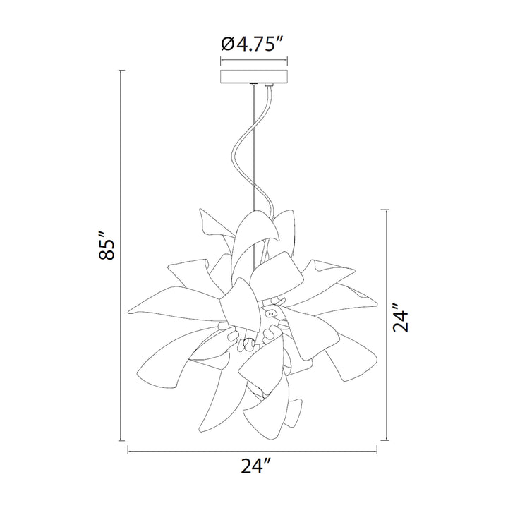Blossom Floral Chandelier by Zeev - view 5