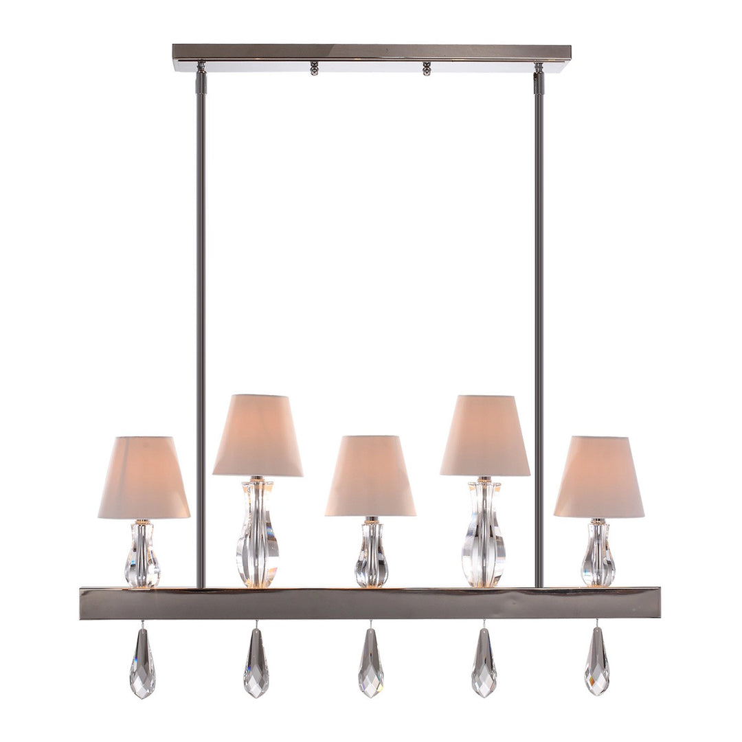 Sophia Linear Candle Chandelier by Zeev - view 2