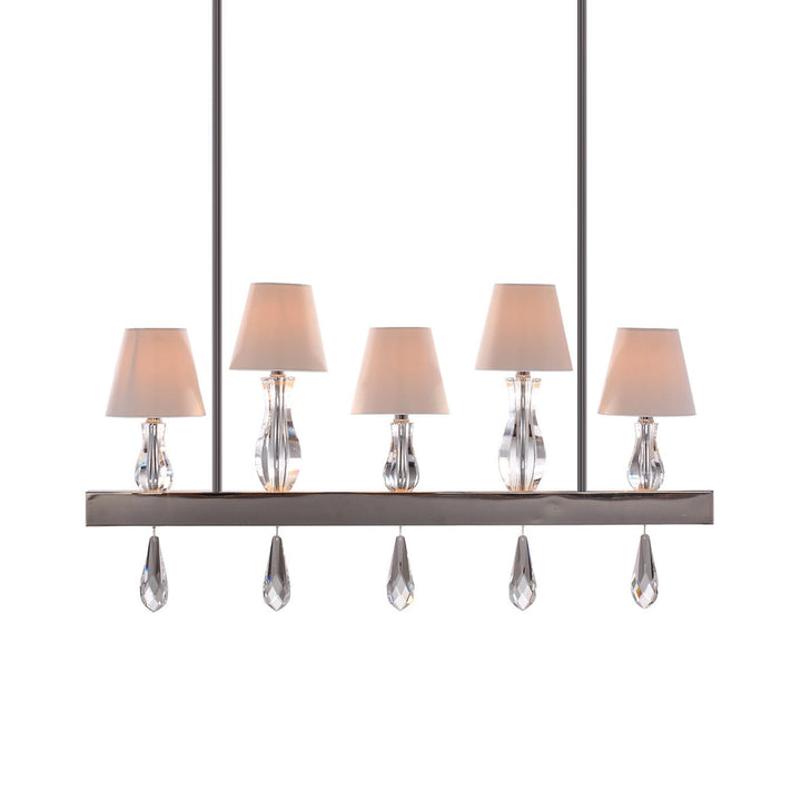 Sophia Linear Candle Chandelier, Linear Chandelier, by Zeev