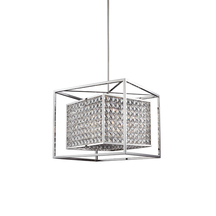 Struttura Geometric Crystal Chandelier, 20", by Zeev
