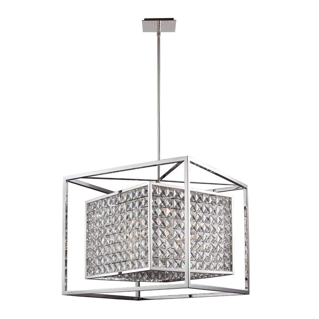 Struttura Geometric Crystal Chandelier, 23", by Zeev