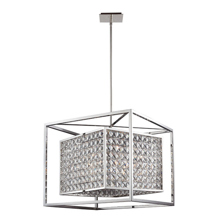 Struttura Geometric Crystal Chandelier, 23", by Zeev